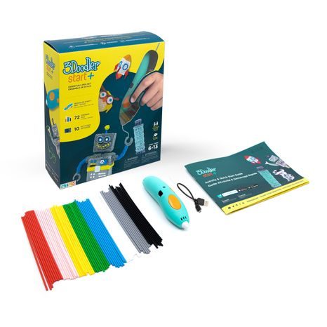 3D PERO 3DOODLER START + A 72 NÁPLNÍ + 10 ŠABLON, WIKY KREATIVITA, W039045