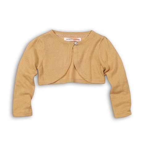 SVETR DÍVČÍ BOLERKO, MINOTI, WONDER 6, ZLATÁ