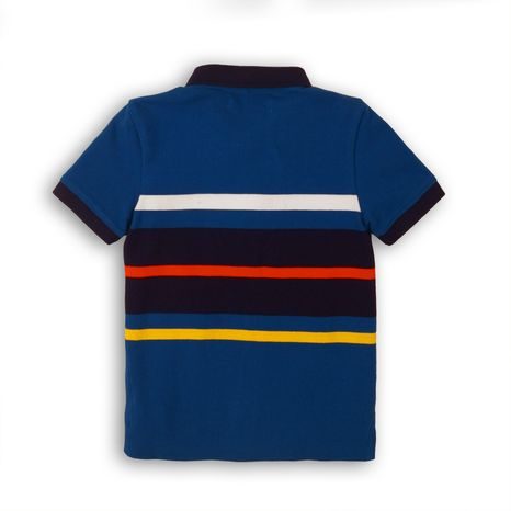 TRICOU PENTRU BĂIEȚI POLO CU MÂNECĂ SCURTĂ, MINOTI, COASTAL 1, ALBASTRU