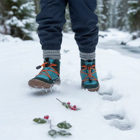 GYERMEK EGÉSZ SZEZONRA SZÓLÓ MEZÍTLÁBAS CIPŐ TEX TRACK PETROLEUM, FRODDO, G3110257-5, KÉK