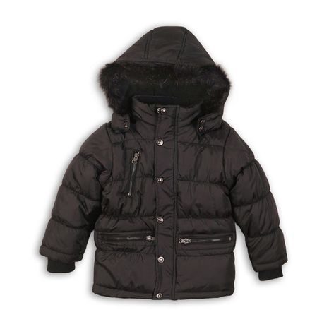 Coat Boys Winter Quested, Minoti, Mono 3, Fekete