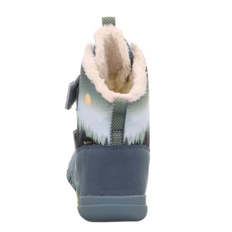 DĚTSKÉ ZIMNÍ BOTY BAREFIT TRACE BLUE/YELLOW GORE-TEX, SUPERFIT , 1-006039-8000, MODRÁ
