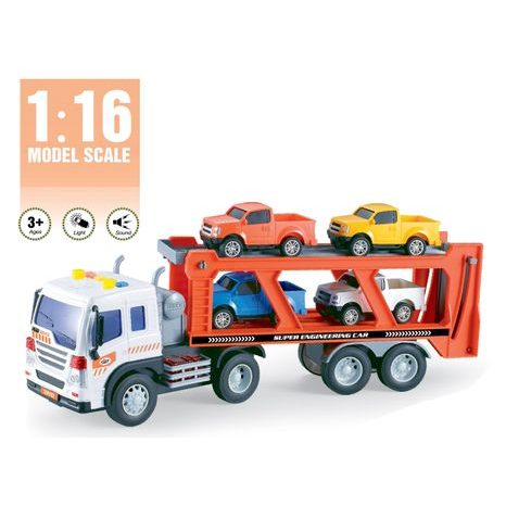 Traktor autókkal és hatásokkal 38 cm, WIKA járművek, W006725