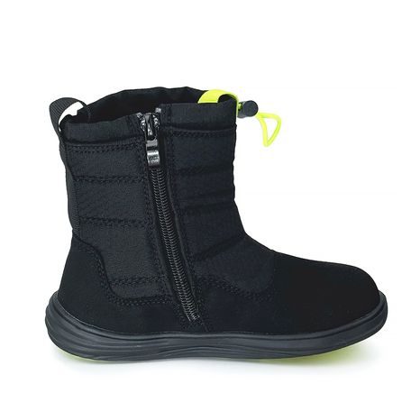 DĚTSKÉ ZIMNÍ BAREFOOT BOTY S MEMBRÁNOU BUGGA  RUBA BLACK B00197-10