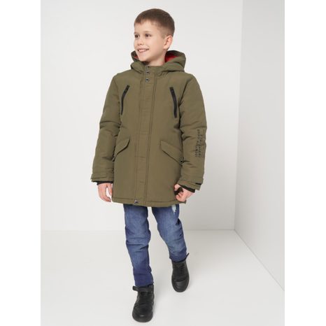 PALTON PENTRU BĂIEȚI PARKA, MINOTI, GYM 2, KAKI