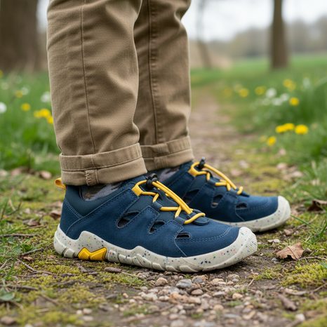 CHLAPČENSKÁ CELOROČNÁ OBUV BAREFIT TRACE, SUPERFIT, 1-006037-8000, MODRÁ