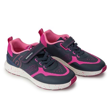 DÍVČÍ TENISKY ELASTICOS AZUL/FUSCIA, BIOMEANICS, 241271-C600, TMAVĚ MODRÁ