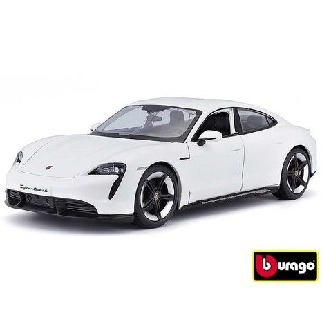 Bburago 1:24 Porsche Taycan Turbo S 2019 Carrara White, W018377