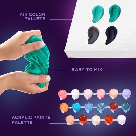 DETAIL KELÍMKŮ S BAREVNÝMI AKRYLOVÝMI BARVAMI A ŠTĚTCEM