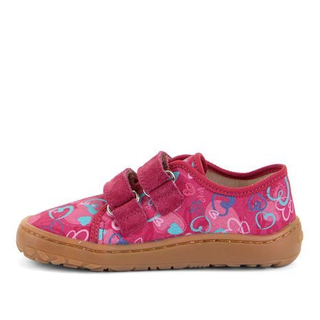 DIEVČENSKÉ PLÁTENÉ BAREFOOT TENISKY CANVAS FUXIA+ FRODDO G1700440-24