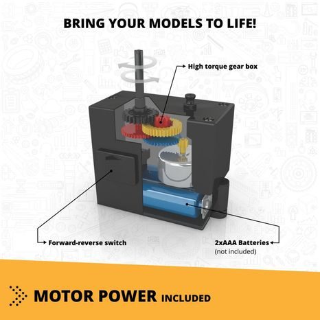 ENGINO MOTOR PRO POHON STAVEBNÍCH STROJŮ