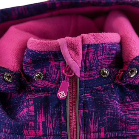 BUNDA SOFTSHELLOVÁ DÍVČÍ S KAPUCÍ, PIDILIDI, PD1089-03, HOLKA