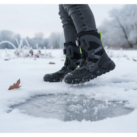 CIZME DE IARNĂ PENTRU BĂIEȚI ROCKET GORE-TEX NEGRU/VERDE, SUPERFIT , 1-000403-0020, VERDE