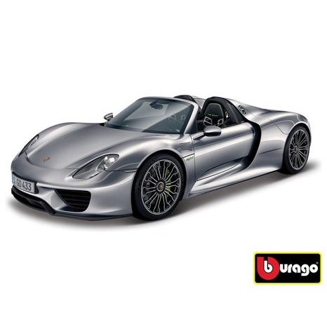 Boburago 1:24 Porsche 918 Spyder Metallic Grey, Bburago, W007343