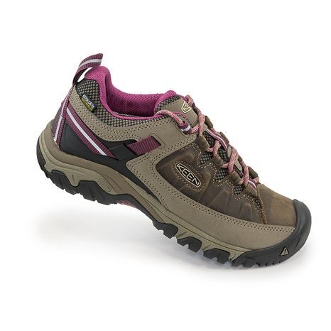 DÁMSKÉ TREKOVÉ BOTY TARGHEE III WP W WEISS/BOYSENBERRY, KEEN, 1018177, HNĚDÁ