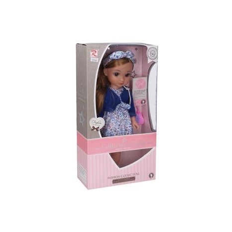 STYLOVÁ PANENKA 35 CM S ROZTOMILÝM ŠÁTKEM, KABELKOU A HŘEBENEM
