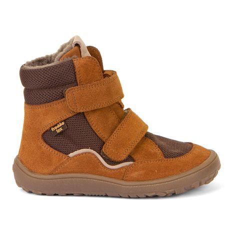 DĚTSKÉ ZIMNÍ BAREFOOT BOTY TEX WINTER COGNAC, FRODDO, G3160233-1, HNĚDÁ