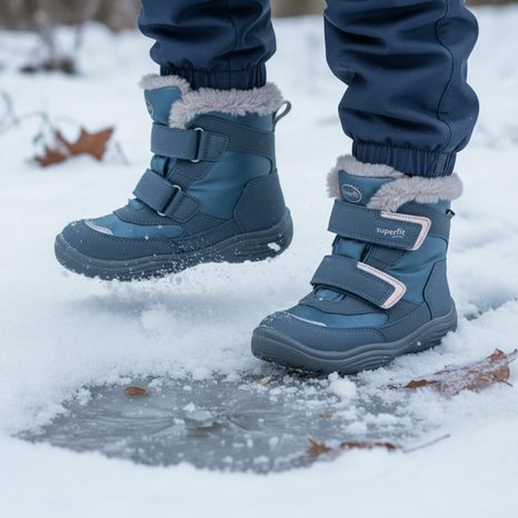 DÍVČÍ ZIMNÍ BOTY SUPERFIT CRYSTAL BLUE GTX 1-009091-8030