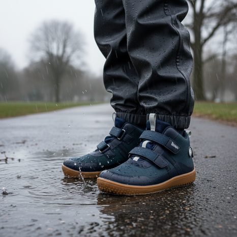 DĚTSKÉ CELOROČNÍ BAREFOOTOVÉ BOTY S MEMBRÁNOU BUGGA OSCAR BLUE B00191-04