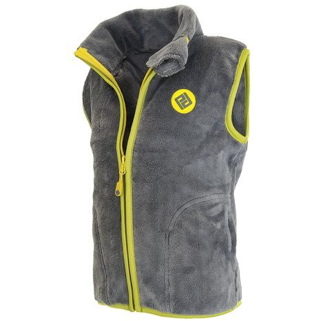 VESTA DĚTSKÁ CHLUPATÁ SE STOJÁČKEM, PIDILIDI, PD1140-09, ŠEDÁ