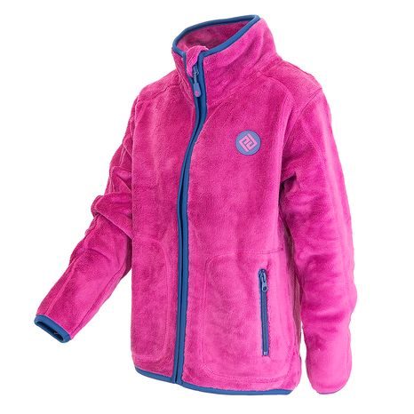 MIKINA DÍVČÍ CHLUPATÁ SE STOJÁČKEM, PIDILIDI, PD1139-07, FUCHSIA