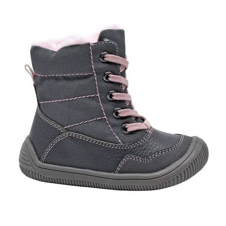 dievčenské zimné topánky Barefoot LESY, protetika, sivé