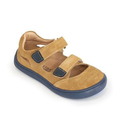 CHLAPČENSKÉ SANDÁLE BAREFOOT TERY BROWN, PROTETIKA, HNEDÁ