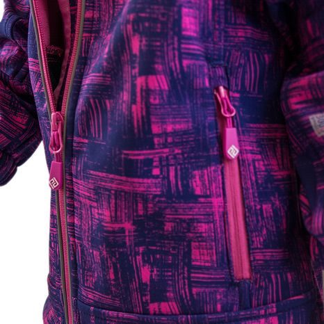 BUNDA SOFTSHELLOVÁ DÍVČÍ S KAPUCÍ, PIDILIDI, PD1089-03, HOLKA