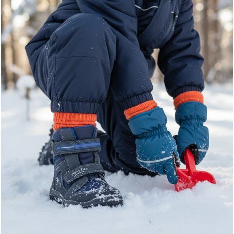 ZIMNÍ BOTY HUSKY GTX, SUPERFIT, 0-809080-8300, MODRÁ