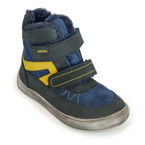 CHLAPECKÉ ZIMNÍ BOTY BAREFOOT RODRIGO NAVY, PROTETIKA, MODRÁ