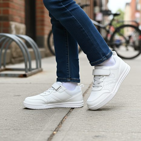 GYEREK OUTDOOR CIPŐ TÉPŐZÁRRAL BUGGA ARIS WHITE B00208-13