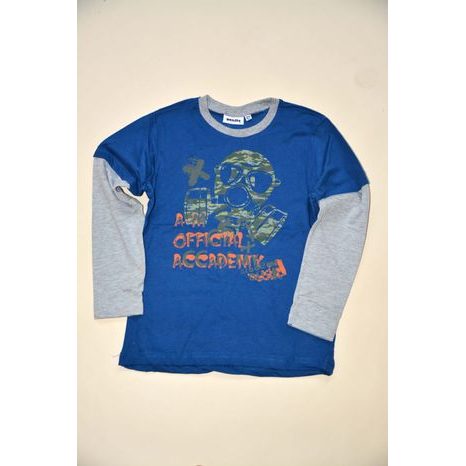 Tricou pentru băieți cu mânecă lungă, Wendee, ozfb1016391, albastru