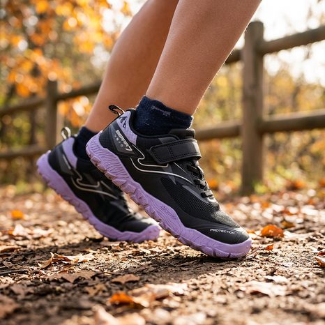 TENISI TRAIL BAREFOOT PENTRU COPII SIERRA JUNIOR BLACK JOMA BFSIEJW2601V