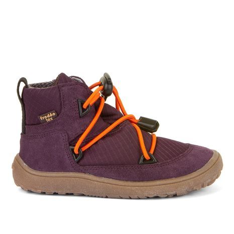 DÍVČÍ CELOROČNÍ BAREFOOT BOTY TEX TRACK PURPLE, FRODDO, G3110257-6, FIALOVÁ