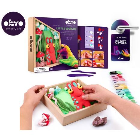 KREATIVNÍ SADA OKTO MALÝ SVĚT V RÁMEČKU S MOTIVEM POHÁDKOVÉHO SKŘÍTKA