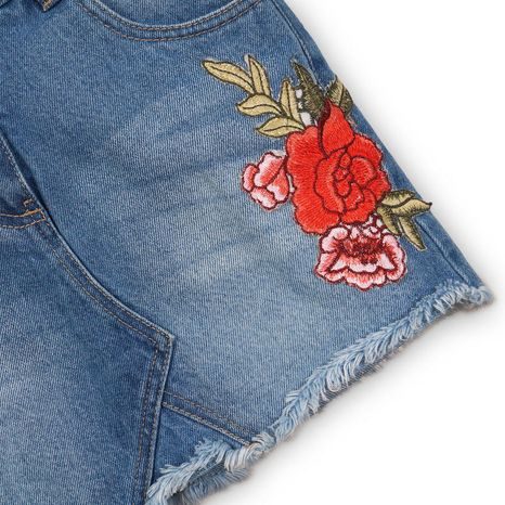 SZOKNYA LÁNYOK FARMER HÍMZÉSSEL, MINOTI, HASZNOSSÁG 11, KÉK