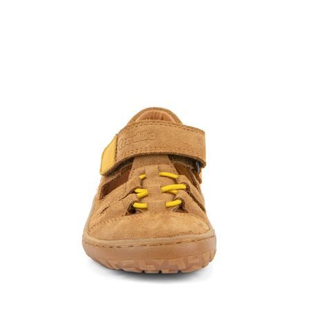 CHLAPECKÉ BAREFOOT SANDÁLY ELASTIC SANDAL COGNAC FRODDO G3150290-2