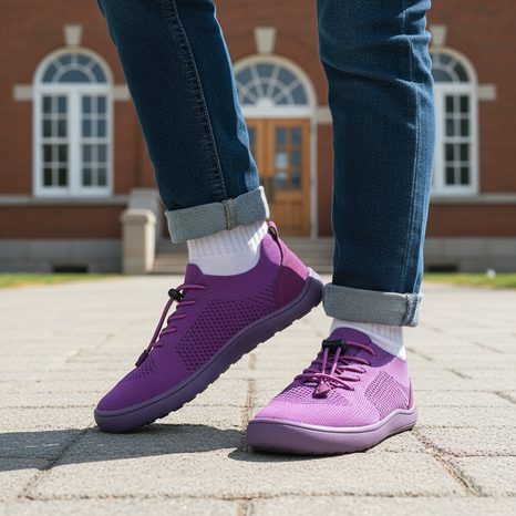 DIEVČENSKÉ BAREFOOT TENISKY GAEL FUXIA PROTETIKA FIALOVÉ