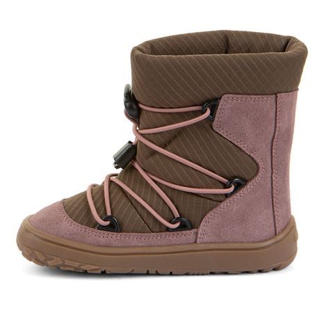 GHETE BAREFOOT DE IARNĂ PENTRU FETE TEX TRACK WOOL DARK PINK FRODDO G3160251-15