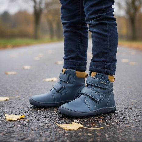 CHLAPECKÉ ZIMNÍ BAREFOOT BOTY PRO-TEX PROTETIKA - DARYK DENIM