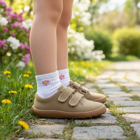 DETSKÉ BAREFOOT TEXTILNÉ TENISKY BOTANIQ BEIGE FRODDO G3130290-3
