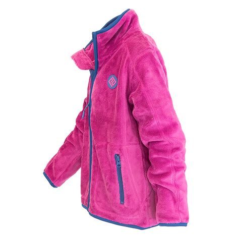 MIKINA DÍVČÍ CHLUPATÁ SE STOJÁČKEM, PIDILIDI, PD1139-07, FUCHSIA