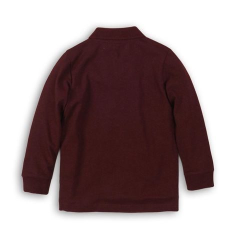 TRICOU POLO DE BUMBAC PENTRU BĂIEȚI, CU MÂNECĂ LUNGĂ, MINOTI, PARTY 3, VIȘINIU