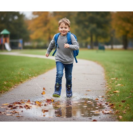 CHLAPECKÉ CELOROČNÍ BOTY JUPITER  BLAU/GREEN GORE-TEX BOA, SUPERFIT,1-000076-8010