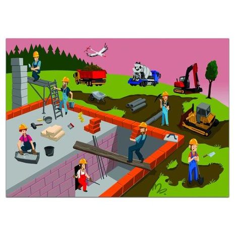 POSTAV SI DŮM - SAMOLEPKOVÝ SEŠIT, KRESLI.TO, W026616