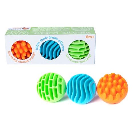 FAT BRAIN HMATOVÉ MÍČKY SENSORY ROLLERS 3 KS