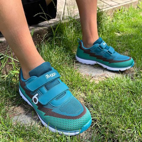 CHLAPECKÉ LEHKÉ SPORTOVNÍ TENISKY BUGGA HONE BLUE/BROWN/GREEN BUGGA