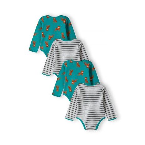 BODY KOJENECKÉ 4PACK, MINOTI, 15MBABY 9, MODRÁ