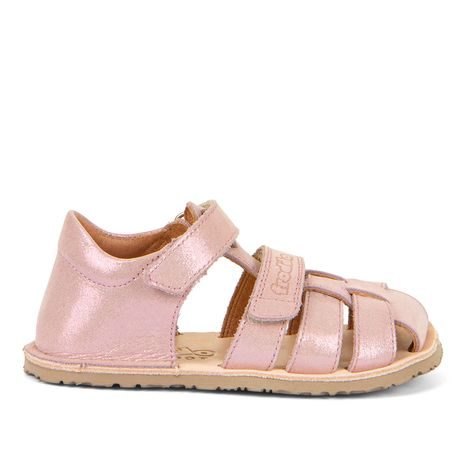 DIEVČENSKÉ BAREFOOT SANDÁLE FLEXY F PINK SHINE FRODDO G3150283-13