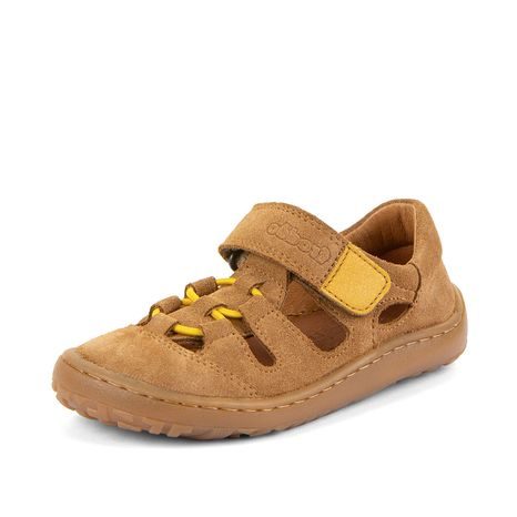 CHLAPECKÉ BAREFOOT SANDÁLY ELASTIC SANDAL COGNAC FRODDO G3150290-2